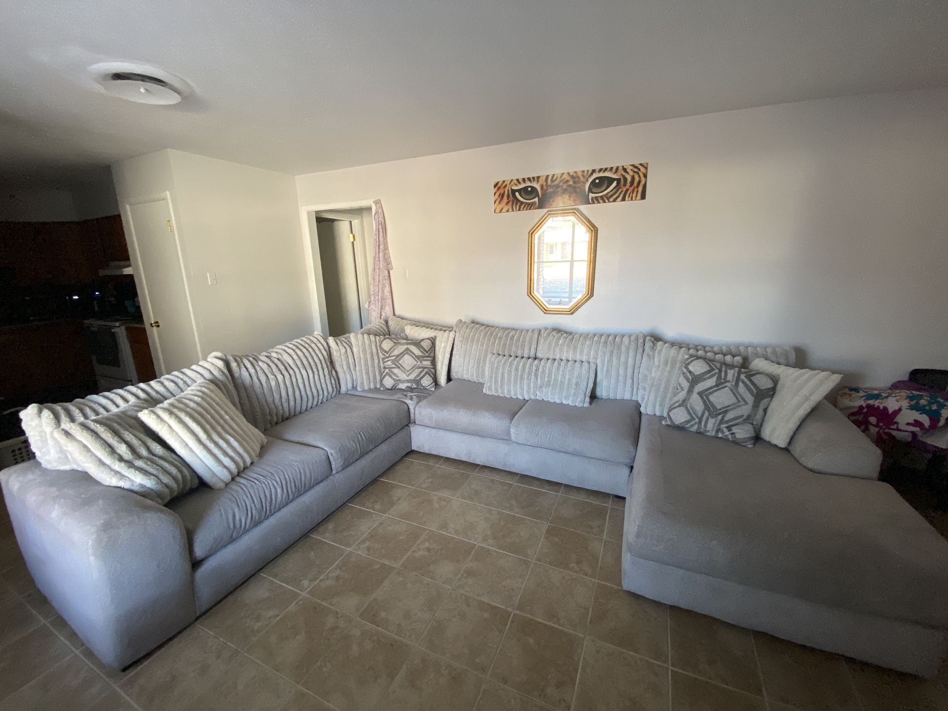 Moreau Street Grey 3 piece sectional