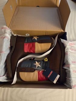 Durango Rebel Texas Flag Steel Toe Boots 10.5W