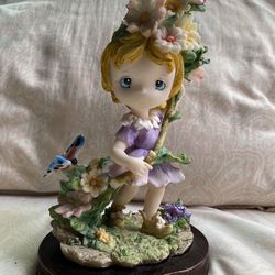 Precious Moments Belle And Benny Flower Fairy Figure 