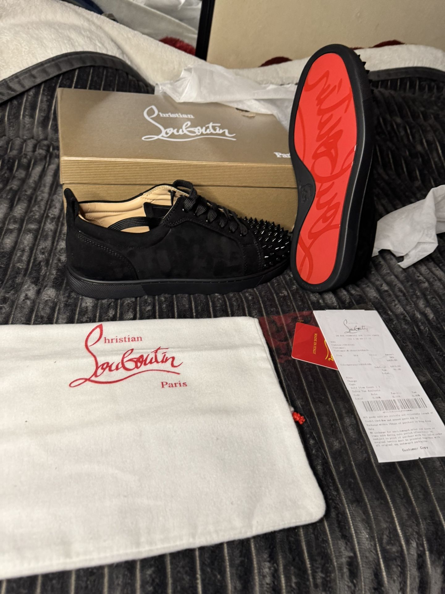 mens red bottoms 8.5-9