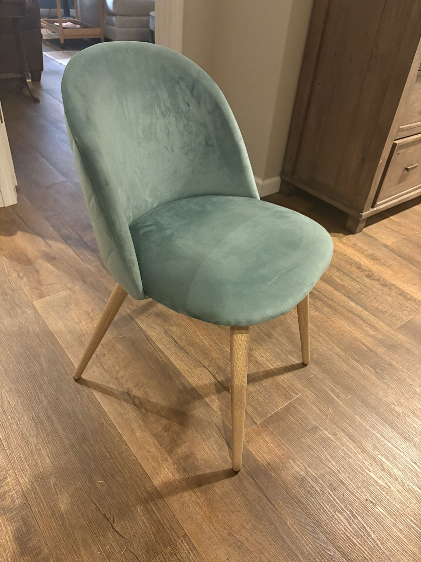 Light Turquoise Chairs - Set of Two