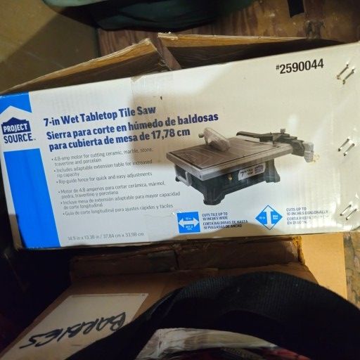 7-in Wet Tabletop Tile Saw