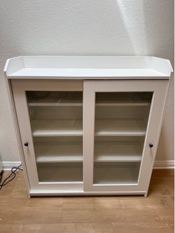 IKEA Glass Door Cabinet Sideboard