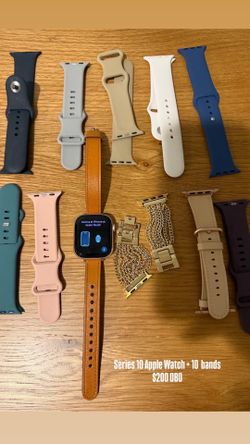 Series 10 Apple Watch + 10 bands