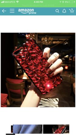 Iphone 7/8 plus case, Red and black