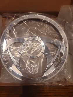 Billet Specialties 30955 Steering wheel with Half Wrap ring.