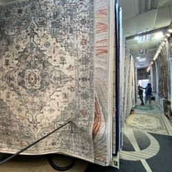 8x10 Area Rugs Carpet Rugs Medalian Design Thick Colors Gray Beige Rust