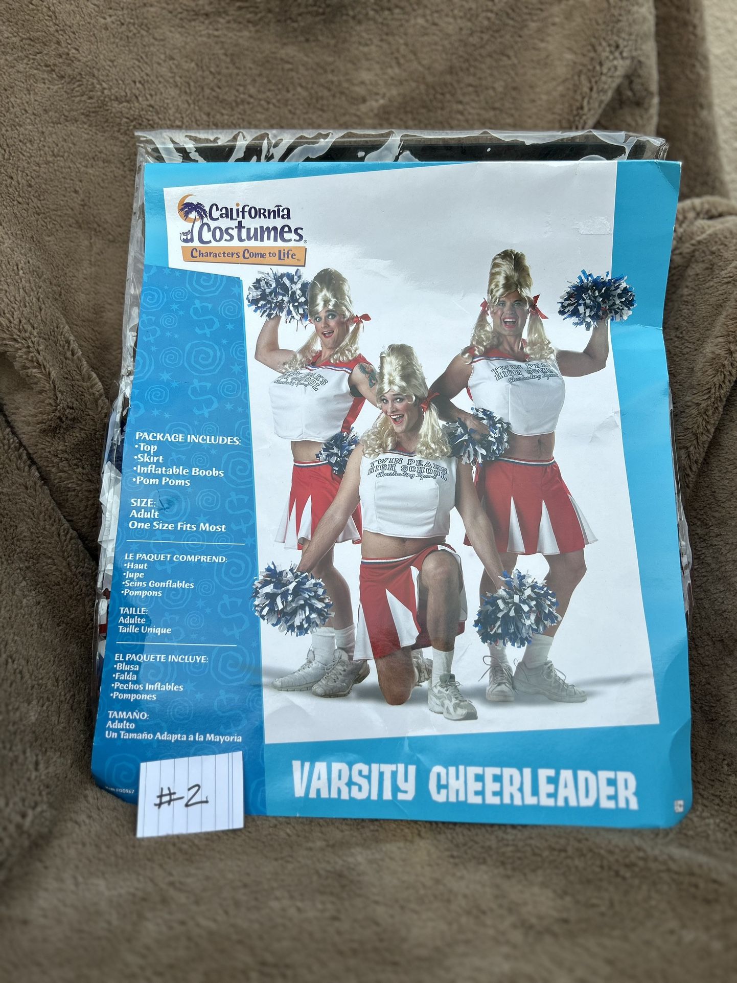 Cheerleader Halloween/ One  Size Fits Most