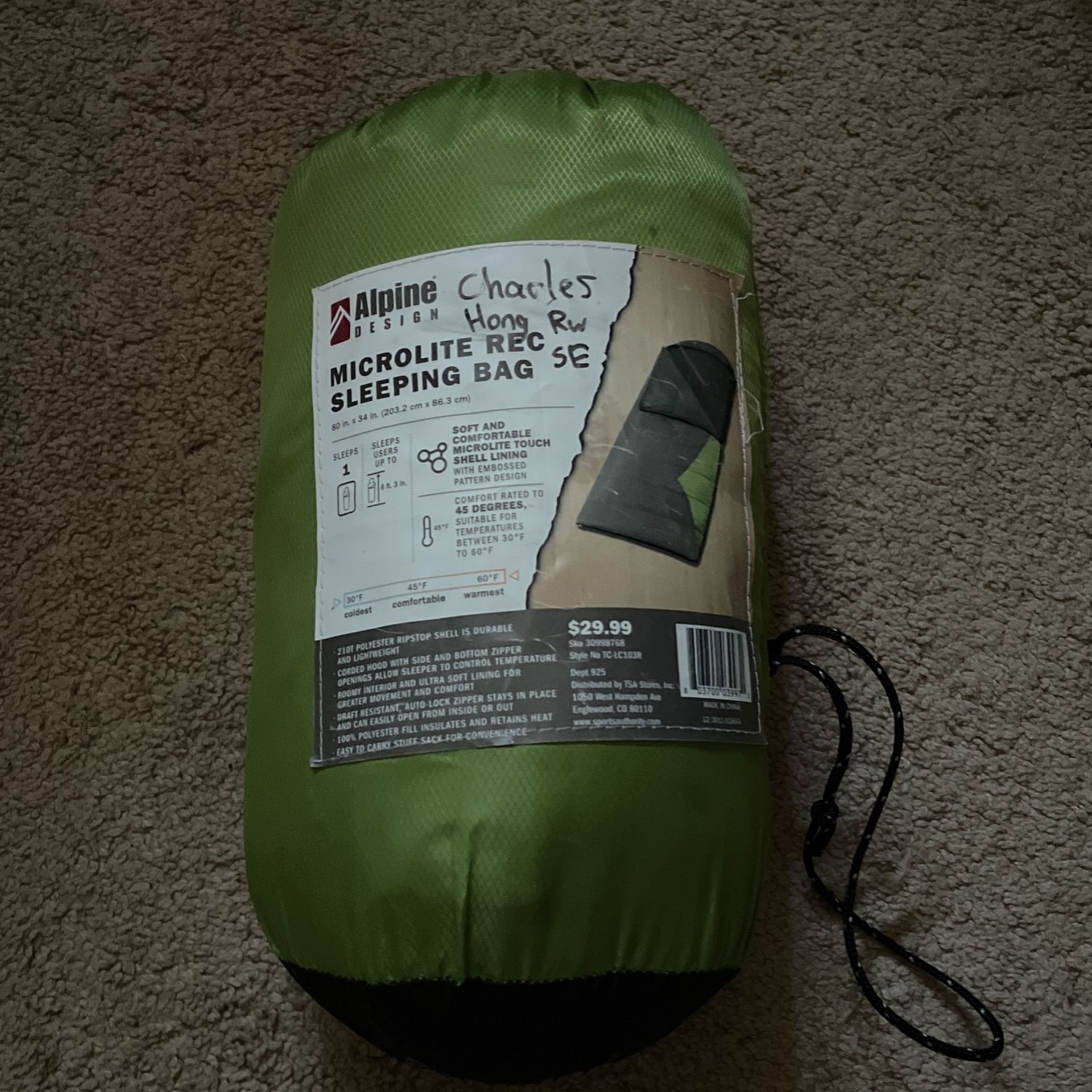 Alpine Designs 45° Sleeping Bag