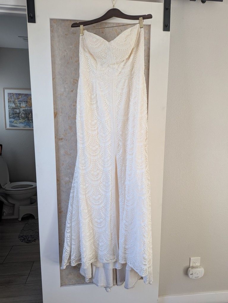 Lace Wedding Dress Size 10