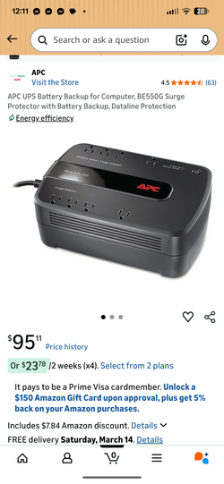 APC UPS Battery Backup