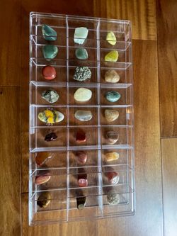 Collection of Minerals, Crystals, and Stones (Incl Cases)