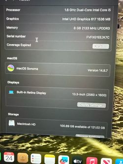 sí:  MacBook Air Retina 13” 2018