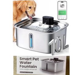 Brand New Smart Dog Water Fountain Stainless Steel with APP Monitoring