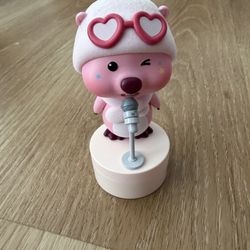 Zanmang Loopy Character Figure - K-Pop Star Singing Loopy with Mic