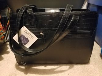Bruxton leather executive tote with mini bag