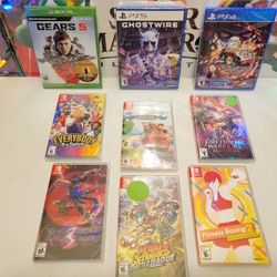 New Nintendo Switch PS5 PS4 Xbox One Video Games Mario Bayonetta Ghostwire +