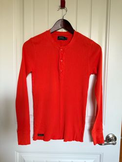 polo ralph lauren orange color M size worn once like new