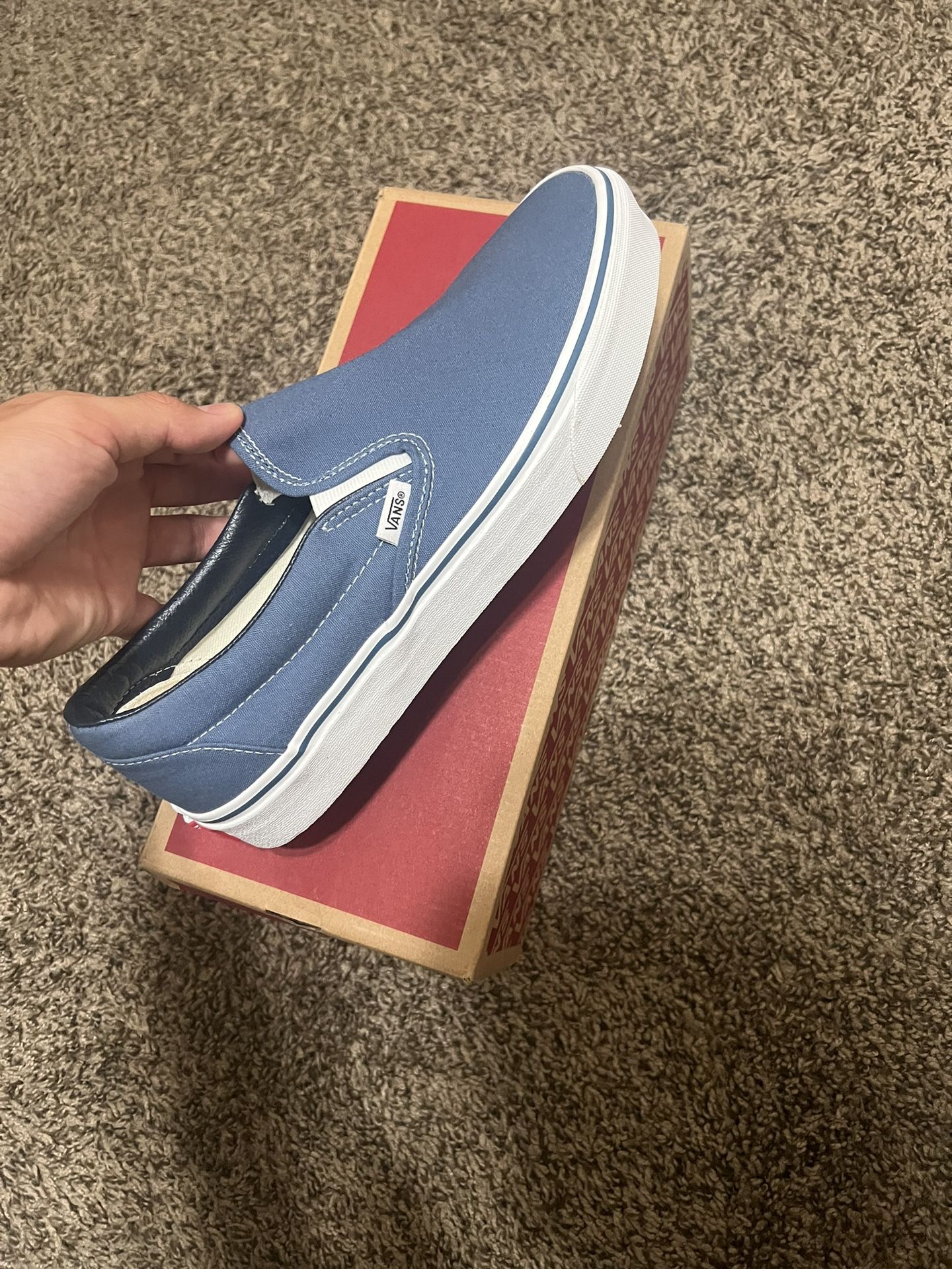 Brand New Navy Blue Vans Size 10.5 M