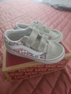 Toddler VANS size 8.5 unicorn suede