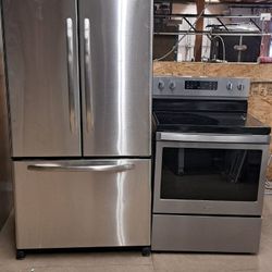 Refrigerator And Electric Stove 
