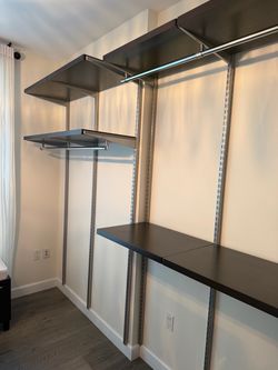 Modular Closet Organizer System with Shelves