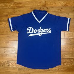 Vintage Majestic Los Angeles Dodgers Jersey T Shirt VTG 80's Script Sz: Large