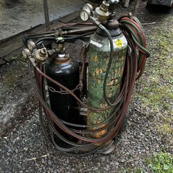 Welding And Cutting Torch Setup 