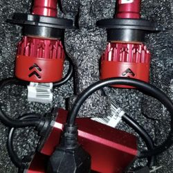 H7 LED Headlight Bulb,  High-Focus Extremely Bright 6500K Cool White Conversion Kit - Adjustable Beam, Halogen Replacement 