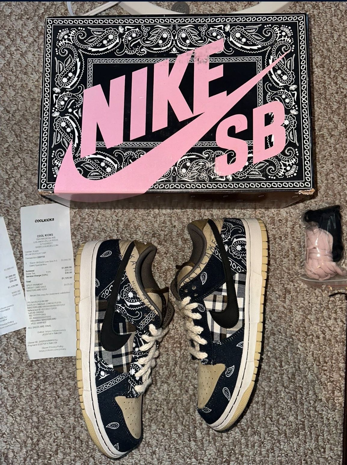 Nike Sb Dunk Low “Travis Scott” Special Box❤️🔥 Size 9.5 ❤️🔥 (W/Receipt) ‼️VNDS‼️