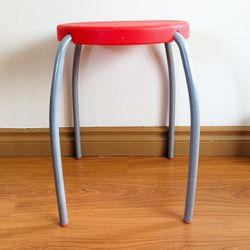 Vintage 70s Ikea Plastic Colorful Stools Retro Red Or Green