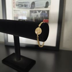 14k Virgin Mary Bracelet