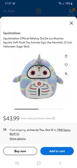 Squishmellow Halloween Sugar Skull