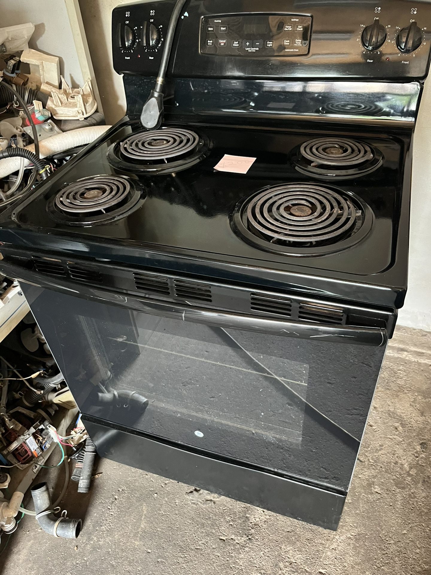 GE Black Coil Electric Stove