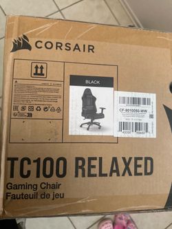 Tc100 relaxed black gaming chair