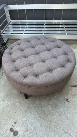 Brownish ottoman
