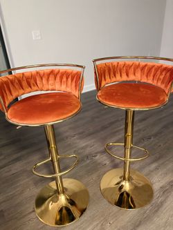 Orange Bar stool (Wayfair)