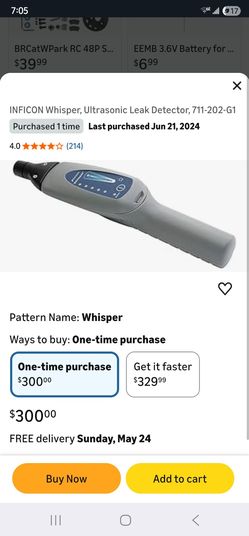 inficon whisper / leak detect