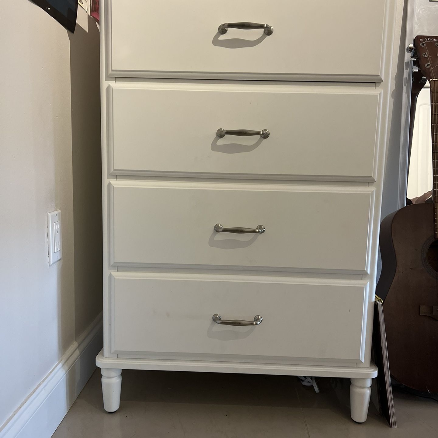 4 drawer dresser white ikea SONGESAND 4-drawer dresser, white, 32 1/4x40 1/2 This high chest gives you plenty of storage without taking up too much room IKEA NORDLI 4-drawer dresser, white,