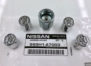 OEM Nissan Wheel Locks With Key.