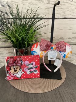 Disney Ears Headband And Autograph Book Bundle 