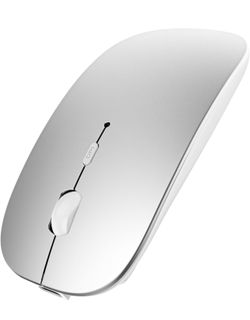 Slim Wireless Mouse Silver