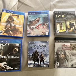PS5 PS4 PS3 Game bundle ALL GAMES for $60 God Of War Maneater Mortal Kombat X + 11 ICO Shadow Of The Colossus