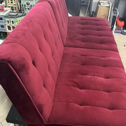 Red Couch Futon Bed