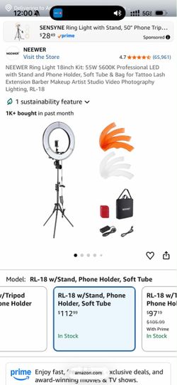 Neewer 18-Inch LED Ring Light Kit RL-18