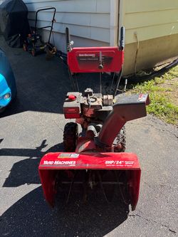 yard machine two stage snow blower