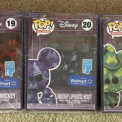 Mickey Mouse Disney Funko Art Series - lot of 5 