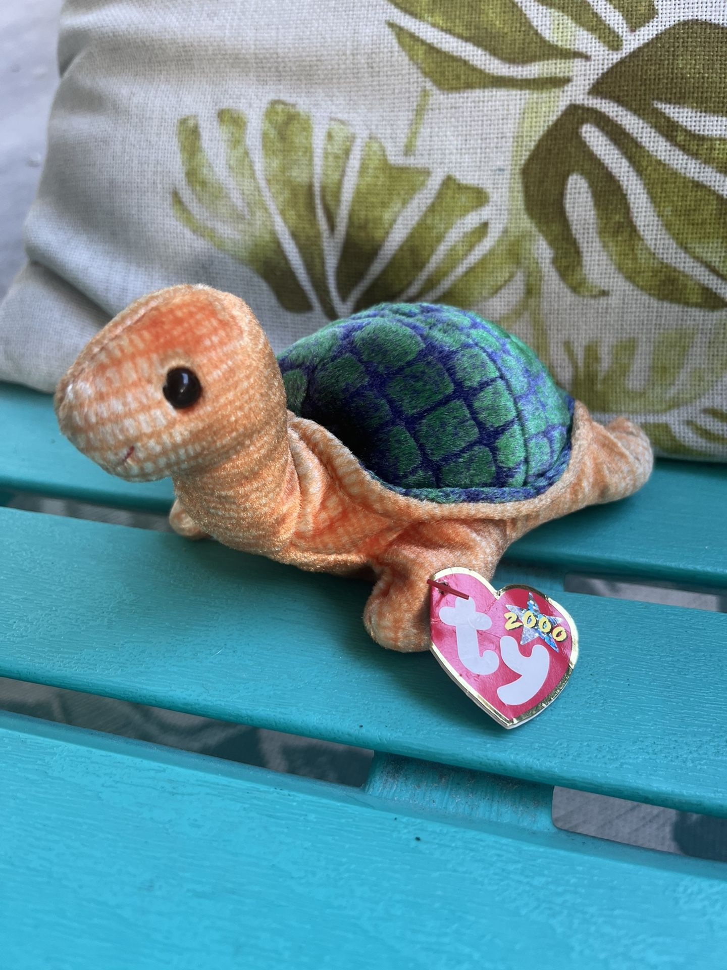 Peekaboo the Turtle. New TY Beanie Baby with Tags. 7" DOB 4.11.2000