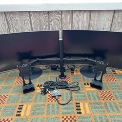 Dual SAMSUNG Monitor Setup w/ Bracket