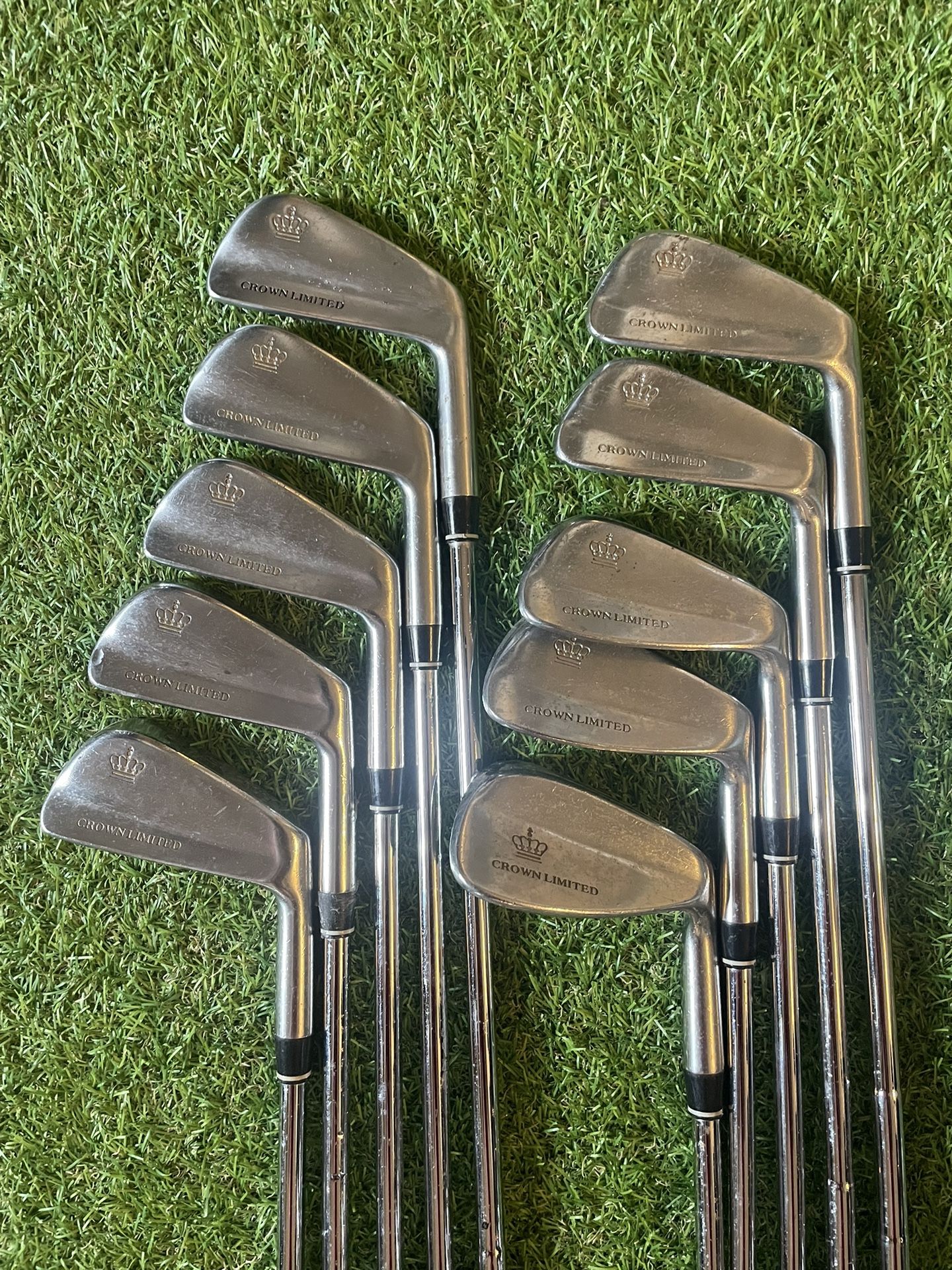 Rare Limited Edition Slazenger Crown Limited Blade mens stiff golf set 1-P 10 irons total.